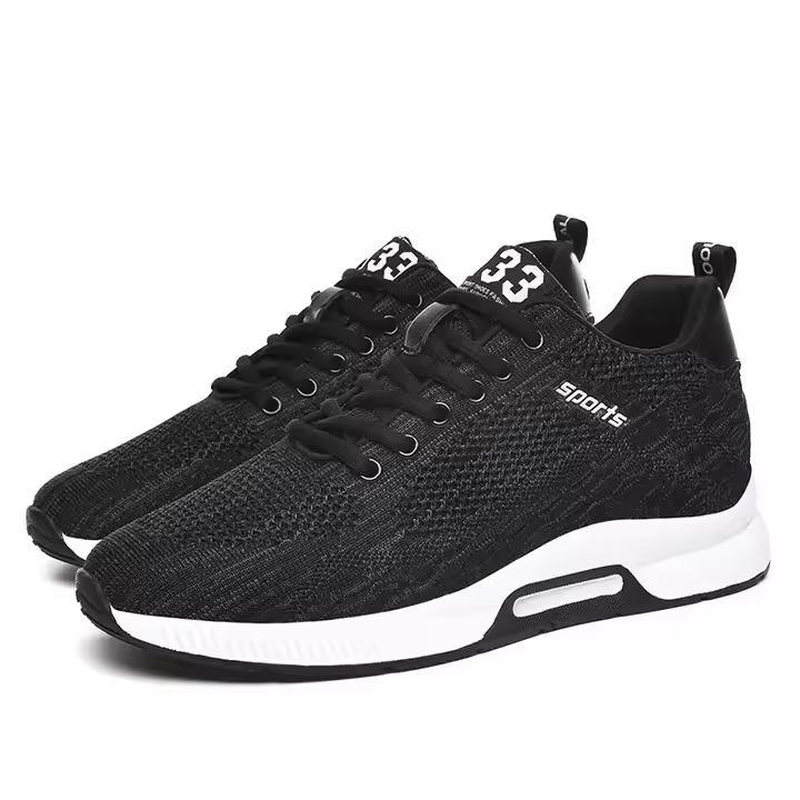 Men Sneakers Elevator Shoes Hidden Heels Breathable Heightening Shoes for Men Increase Insole 6CM Sports Casual Height Shoes